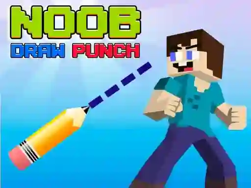 Игра Noob Draw Punch онлајн
