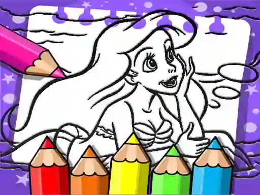 Игра Ariel The Mermaid Coloring Book онлајн