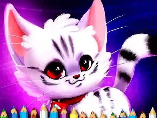 Игра Cute Kitty Coloring онлајн