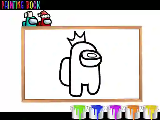 Игра Among Them Painting Book! онлајн