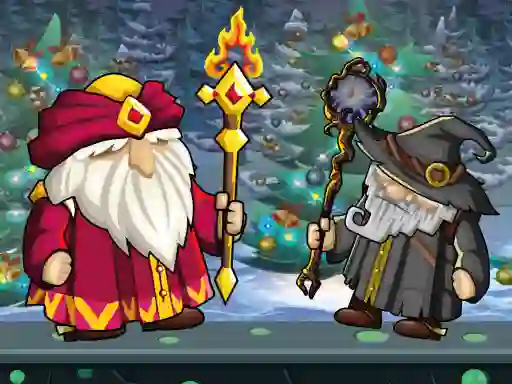 Игра Wizard Santa Jump онлајн