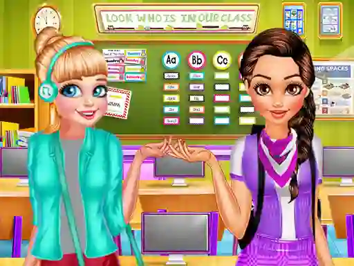 Игра  Modern Girls Collage Day онлајн