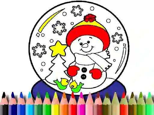 Игра Back To School: Christmas Coloring Book онлајн