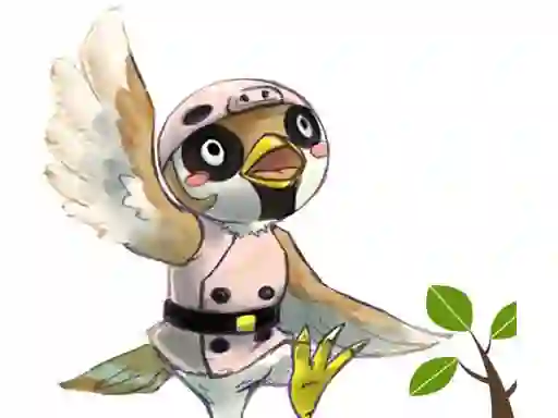 Игра Sparrow Flappy онлајн