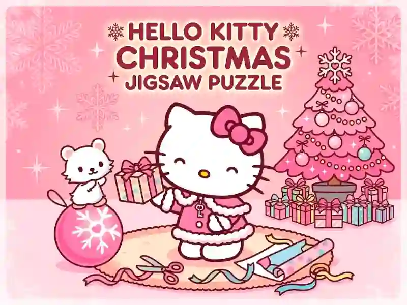 Игра Hello Kitty Christmas Jigsaw Puzzle онлајн