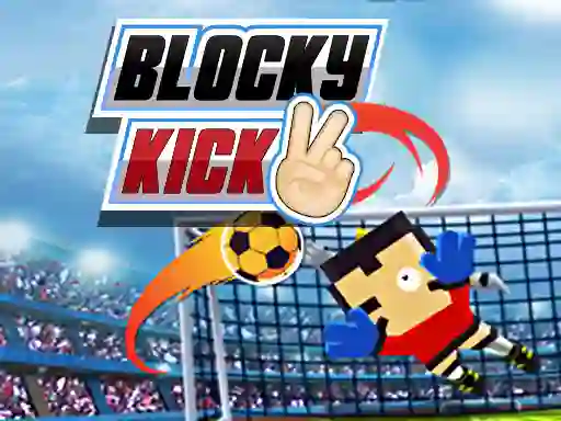Игра Blocky Kick 2 онлајн