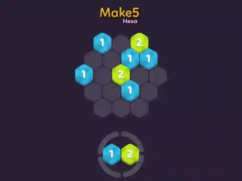 Игра Make 5 Hexa онлајн