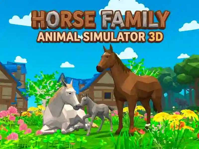 Игра Horse Family Animal Simulator 3D онлајн