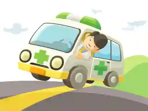Игра Cartoon Ambulance онлајн