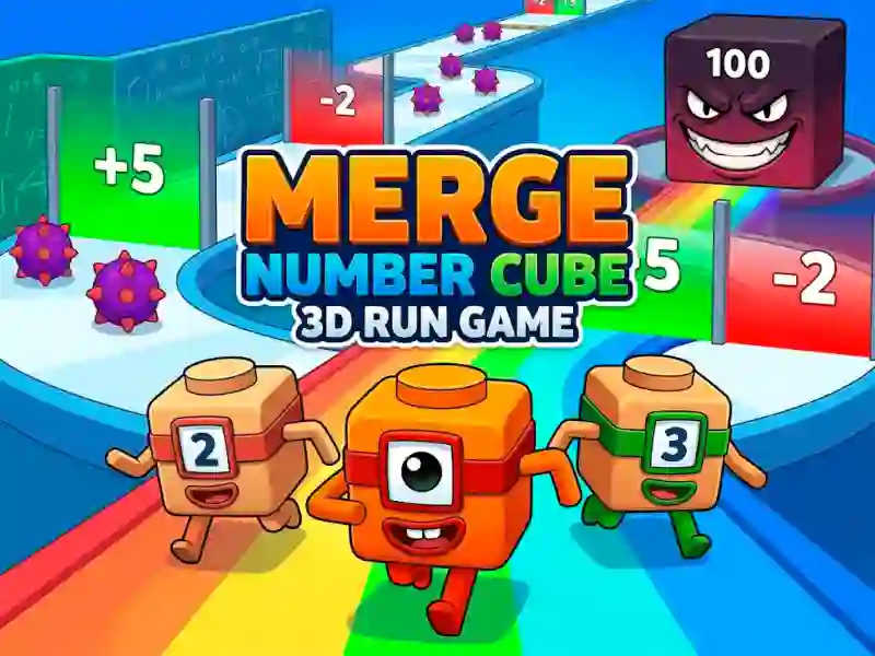 Игра Merge Number Cube 3d Run Game онлајн