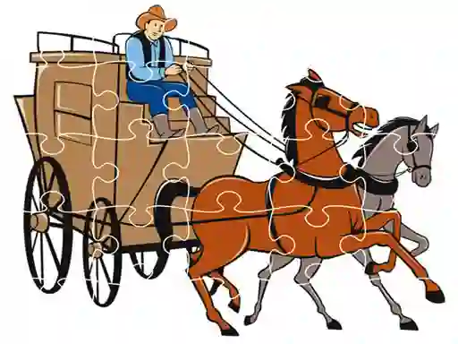 Игра Wagons Jigsaw онлајн