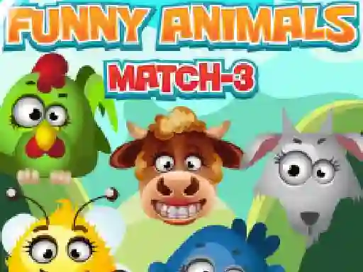 Игра Funny Animals Match 3 онлајн