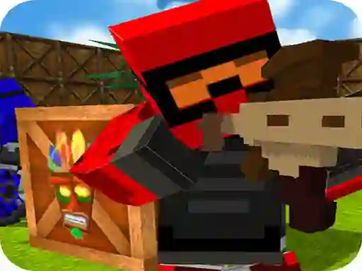 Игра Blocky Gun Paintball 2 онлајн