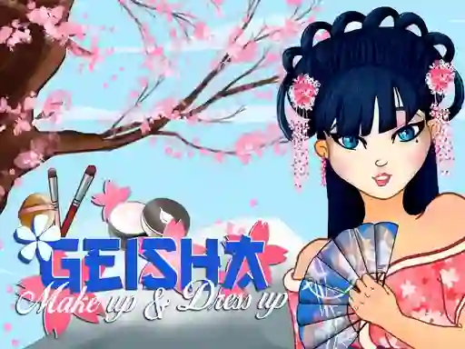 Игра Geisha make up and dress up онлајн