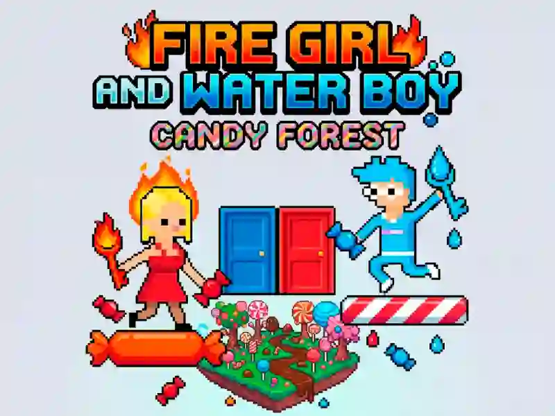 Игра Fire Girl and Water Boy Candy Forest онлајн