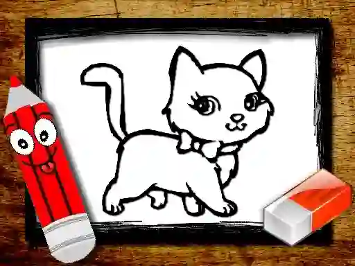 Игра Back to School: Animals Coloring Book онлајн
