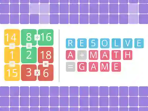 Игра Resolve a math game онлајн