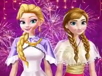 Игра Ellie and Annie New Year Eve Party онлајн