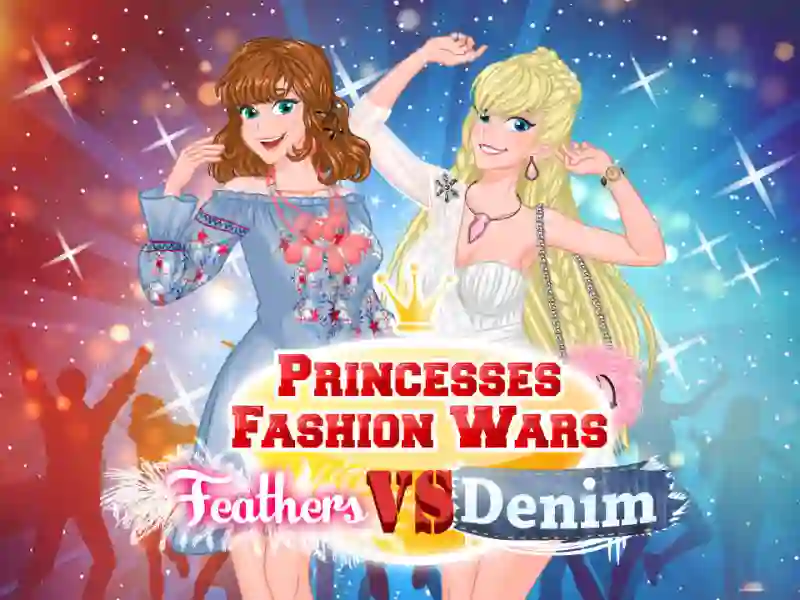 Игра Princesses Fashion Wars Feathers VS Denim онлајн