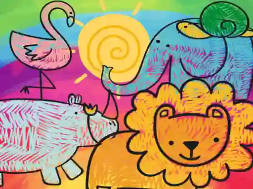 Игра Little Animals Coloring онлајн