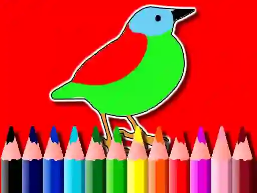 Игра Back To School: Birds Coloring Book онлајн