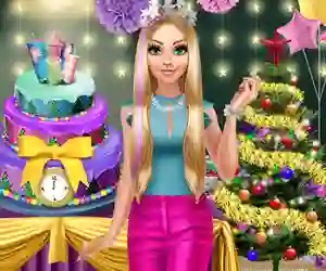 Игра Blondie Winter Party онлајн