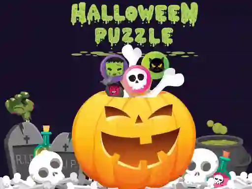 Игра Halloween Puzzle онлајн