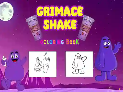 Игра Grimace Shake Coloring book онлајн