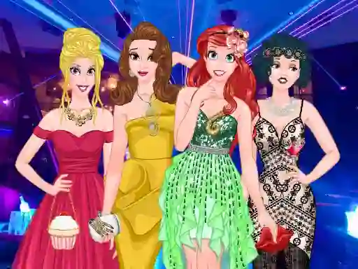 Игра  Princesses Graduation Party Night онлајн