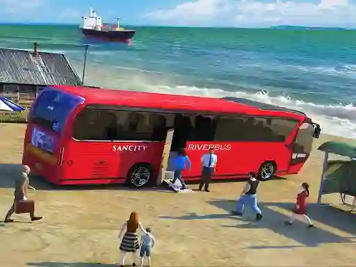 Игра Water Surfer Bus Simulation Game 3D онлајн