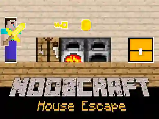 Игра Noobcraft House Escape онлајн