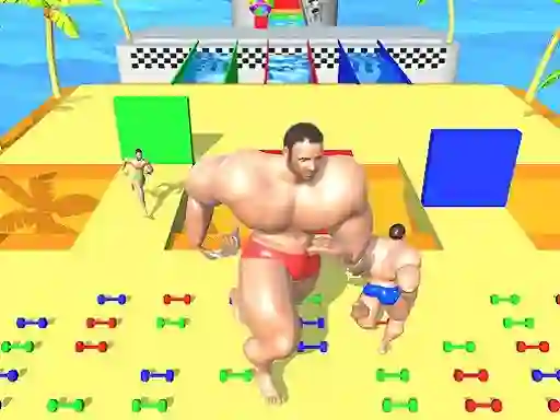 Игра Muscle Race 3D: Smash Running Game онлајн