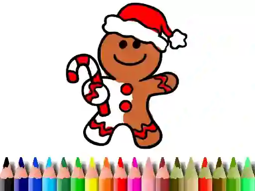 Игра Back To School: Christmas Cookies Coloring онлајн