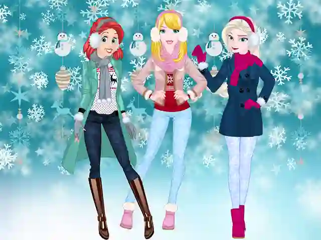 Игра Princesses Winter Spree онлајн