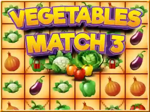 Игра Vegetables match 3 онлајн
