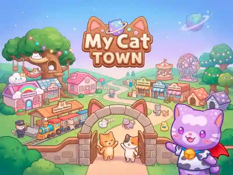 Игра My Cat Town онлајн