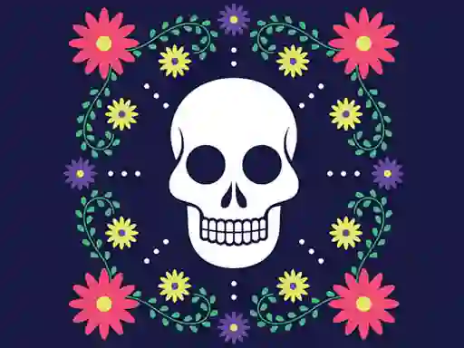 Игра Colorful Skull Jigsaw онлајн