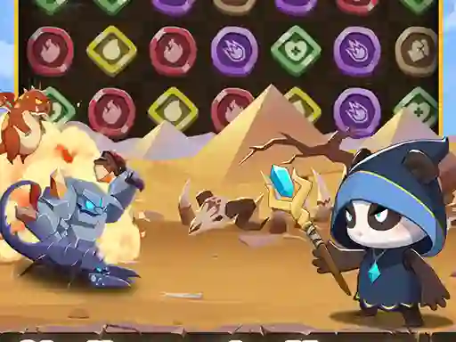 Игра Legend of Panda Match 3 & Battle онлајн