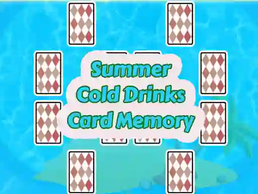 Игра Summer Cold Drinks Card Memory онлајн