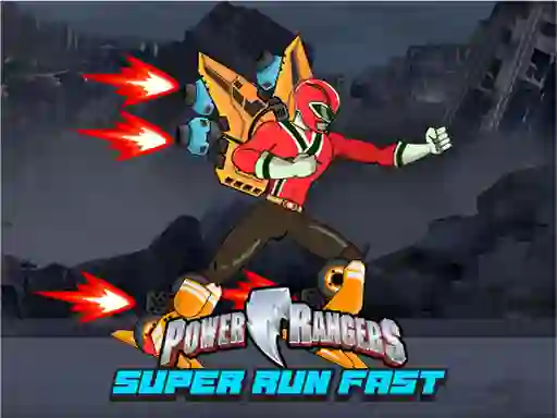 Игра Power Rangers Super Run Fast онлајн
