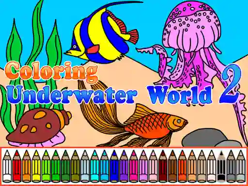 Игра Сoloring Underwater World 2 онлајн