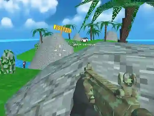 Игра Blocky Combat SWAT Desert Storm Zombie онлајн