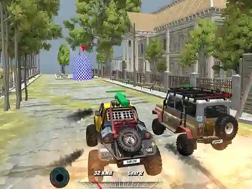 Игра Offroad Monster Truck Forest Championship онлајн