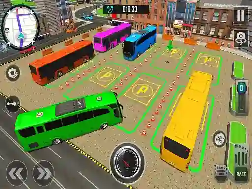 Игра Bus City Parking Simulator онлајн
