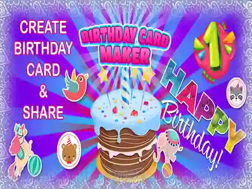Игра Birthday Card Maker онлајн