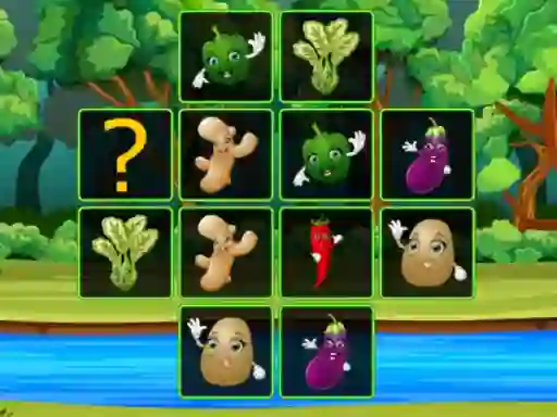Игра Vegetable Cards Match онлајн