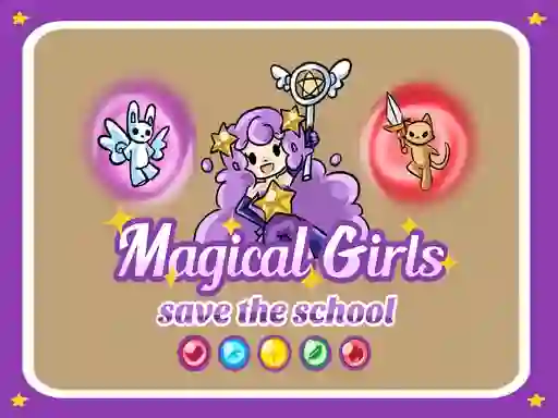 Игра Magical Girls Save the School онлајн