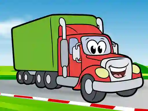 Игра Happy Trucks Coloring онлајн