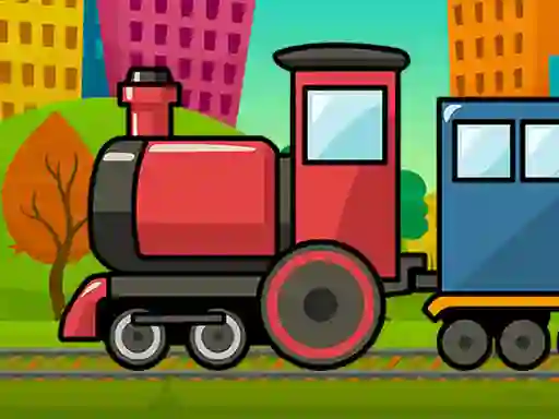 Игра Train Jigsaw онлајн