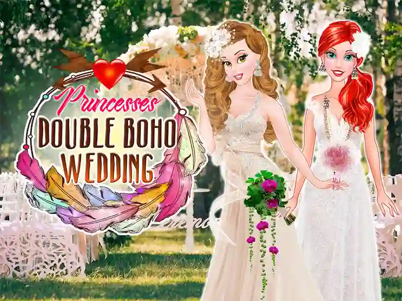 Игра Princesses Double Boho Wedding онлајн